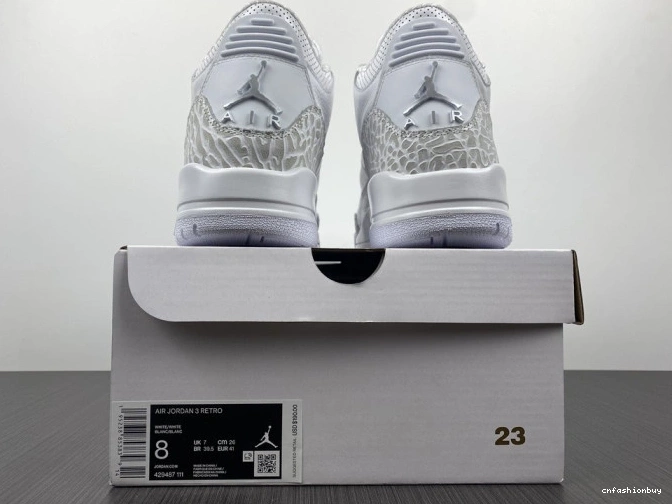 Air Jordan 3 429487-111 White' 'Triple PS Retro 0906